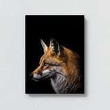 Animal Black Fox Head 170 Wall Art