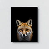 Animal Black Fox Head 74 Wall Art
