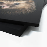 Animal Black Hedgehog Head 233 Wall Art