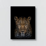 Animal Black Leopard Head 23 Wall Art
