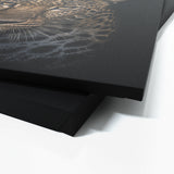Animal Black Leopard Head 23 Wall Art