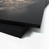 Animal Black Lioness Head 150 Wall Art