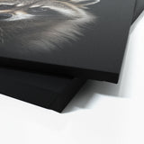 Animal Black Raccoon Head 75 Wall Art