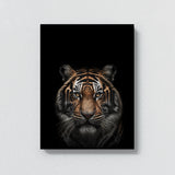 Animal Black Tiger Head 22 Wall Art
