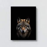Animal Black Wolf Head 215 Wall Art
