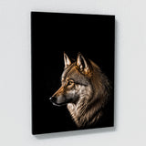 Animal Black Wolf Head 218 Wall Art