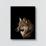 Animal Black Wolf Head 218 Wall Art