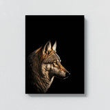 Animal Black Wolf Head 222 Wall Art