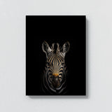 Animal Black Zebra Head 126 Wall Art
