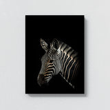 Animal Black Zebra Head 129 Wall Art