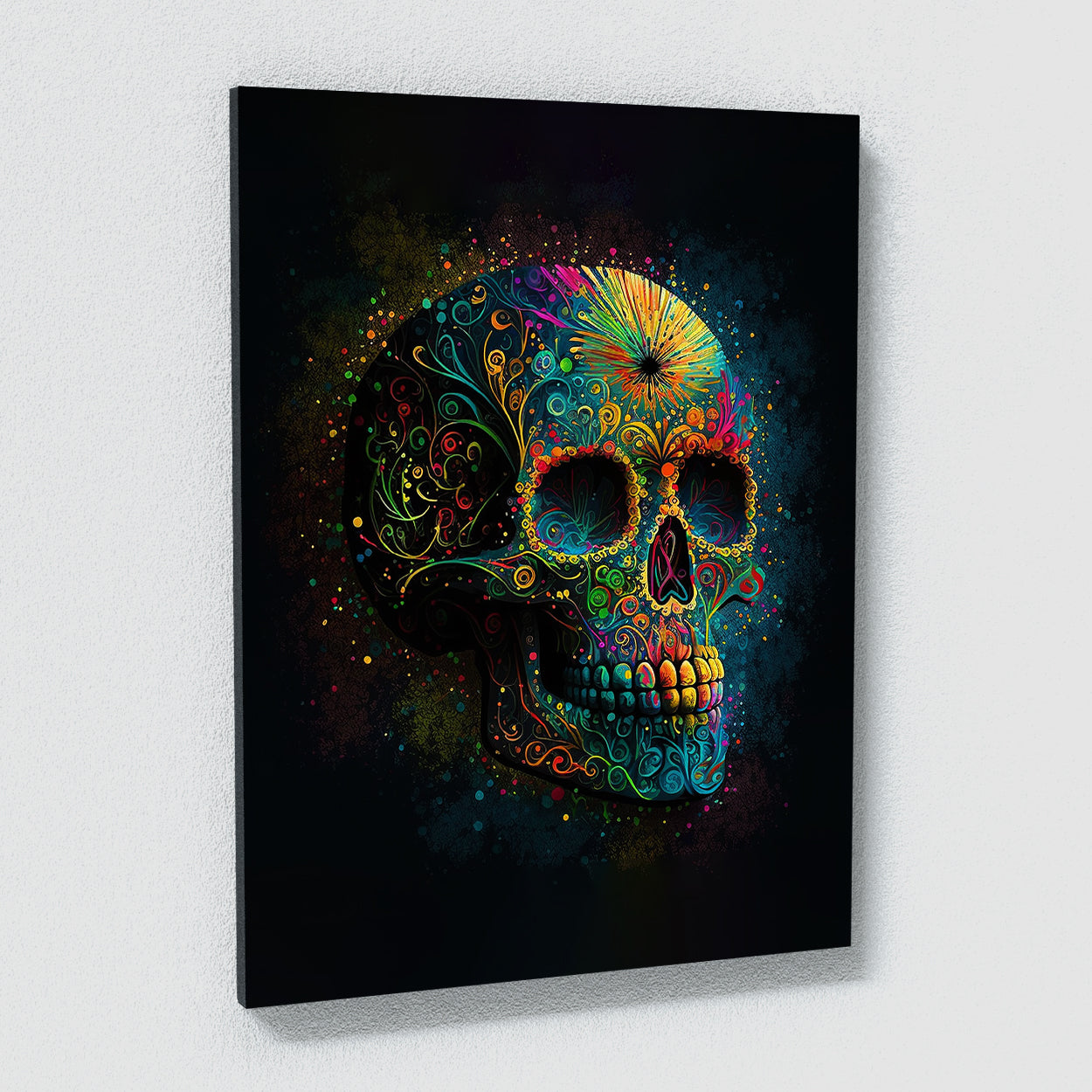 Skull Colorful Mexican Sugar Skull 13 Wall Art