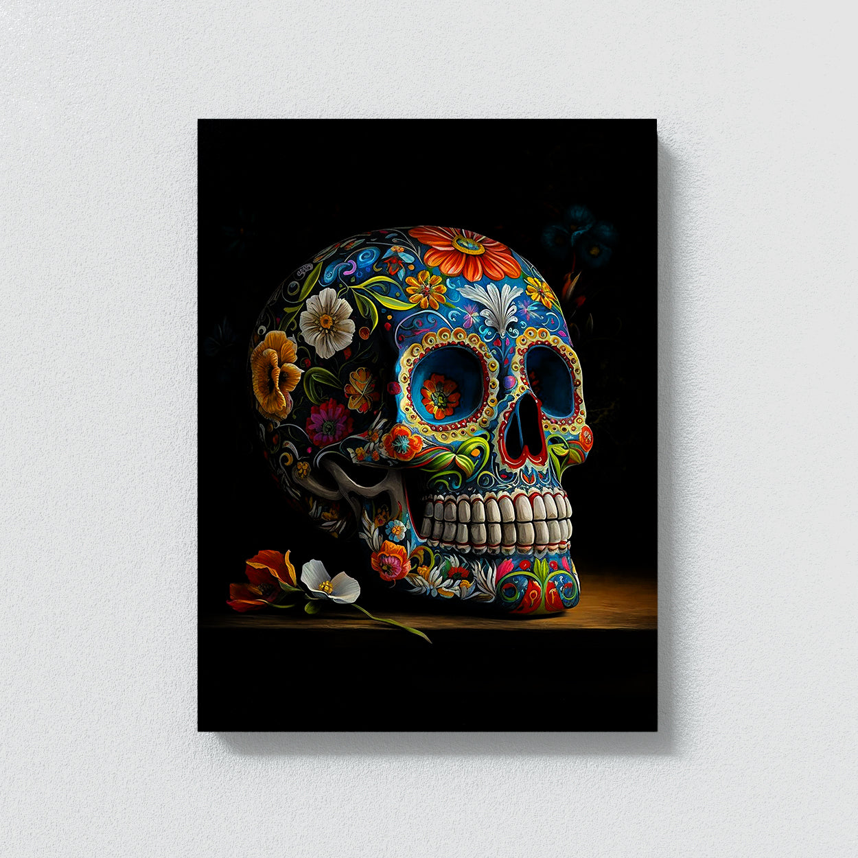 Skull Colorful Mexican Sugar Skull 40 Wall Art