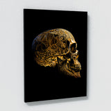 Skull Gold Skull 69 Wall Art