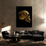 Skull Gold Skull 69 Wall Art