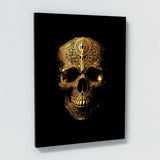 Skull Gold Skull 70 Wall Art