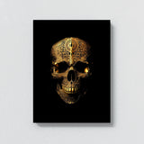 Skull Gold Skull 70 Wall Art