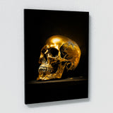 Skull Gold Skull 75 Wall Art