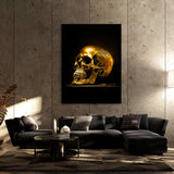 Skull Gold Skull 75 Wall Art