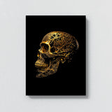 Skull Gold Skull 77 Wall Art