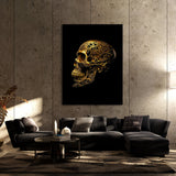 Skull Gold Skull 77 Wall Art