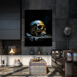 Skull Silver Skull 76 Wall Art