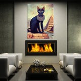 Bastet Egypt Cat Goddess 2 Wall Art