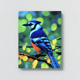 Blue Jay Bird 3 Wall Art