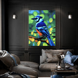 Blue Jay Bird 3 Wall Art