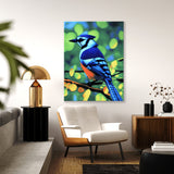 Blue Jay Bird 3 Wall Art