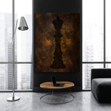 Chess King Abstract Wall Art