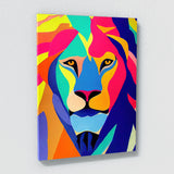Lion Colorful Wall Art