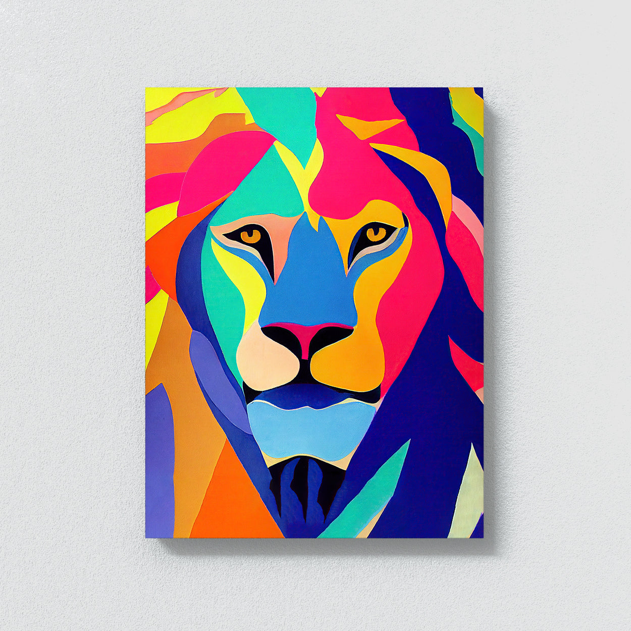 Lion Colorful Wall Art