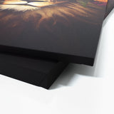 Lion Flowers Wall Art