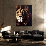Lion Half Wall Art