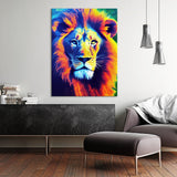 Lion Impressionism Wall Art