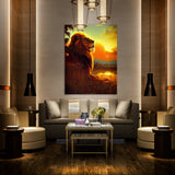 Lion Savannah Wall Art