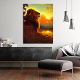 Lion Savannah Wall Art