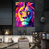 Lion Watercolor Wall Art