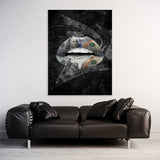 Lips Money Wall Art