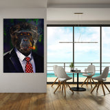 Monkey Man In Suit Wall Art