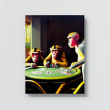 Monkeys Playing Poker 1 Wall Art