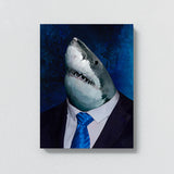 Shark Man In Suit Wall Art