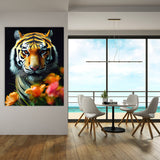 Tiger Flowers Wall Art