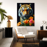Tiger Flowers Wall Art
