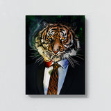 Tiger Man In Suit Wall Art