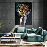 Tiger Man In Suit Wall Art