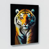 Tiger Standing Colored Wall Art