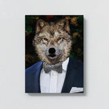 Wolf Man In Suit Wall Art