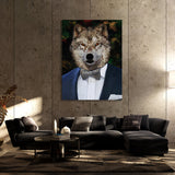 Wolf Man In Suit Wall Art