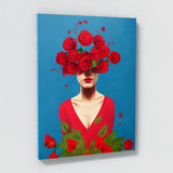 Woman Flowers 10 Wall Art